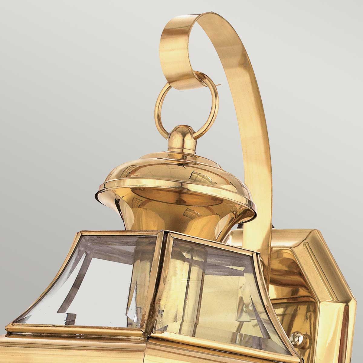 Quoizel Newbury Single Medium Wall Lantern - Polished Brass