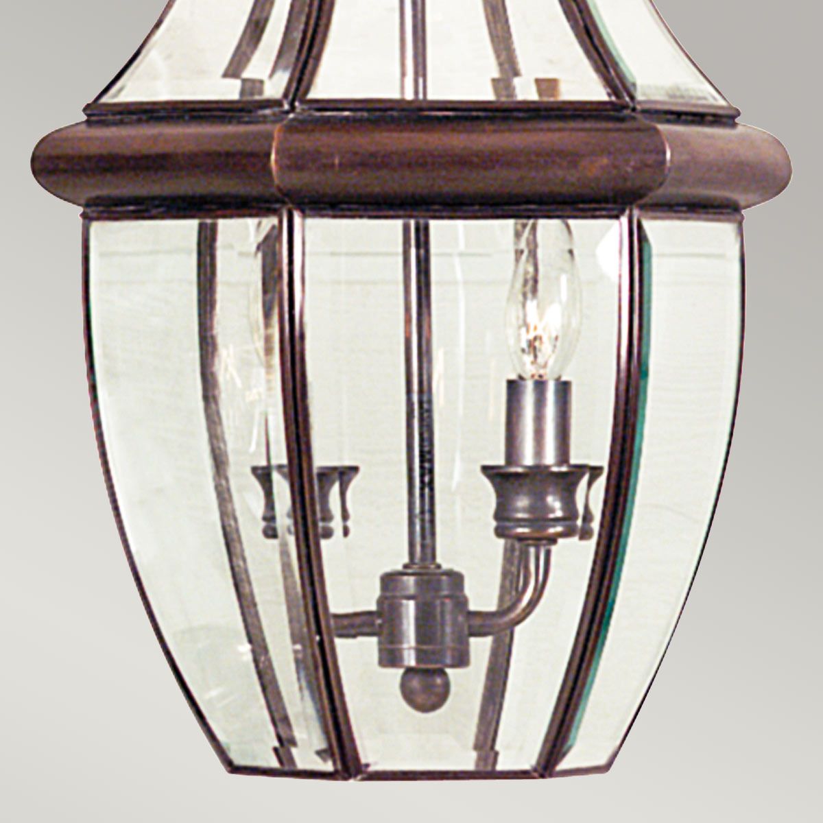 Quoizel Newbury 2 Light Large Chain Lantern - Aged Copper