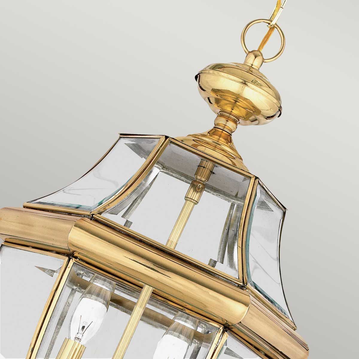 Quoizel Newbury 2 Light Large Chain Lantern - Polished Brass
