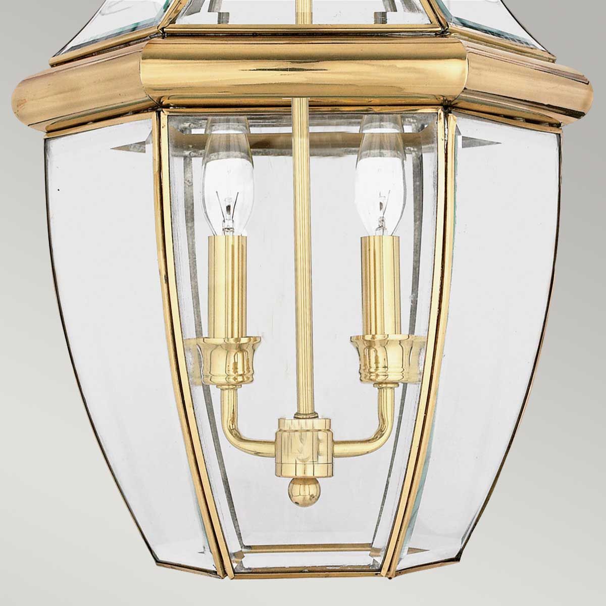Quoizel Newbury 2 Light Large Chain Lantern - Polished Brass