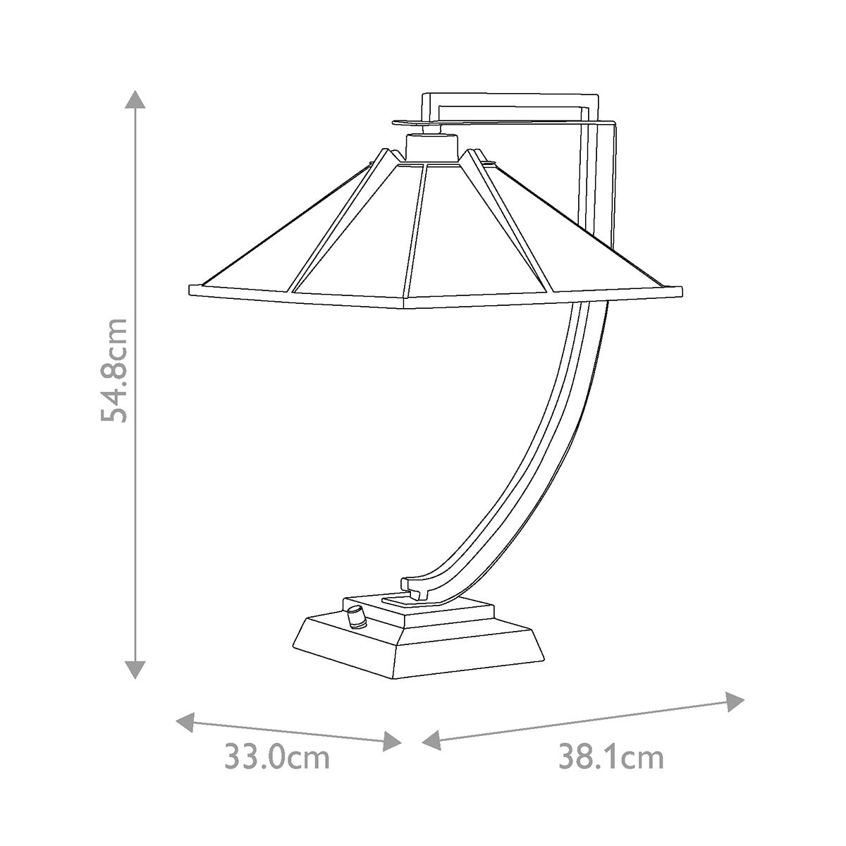 Quoizel Pomeroy 1 Light Table Lamp - Western Bronze