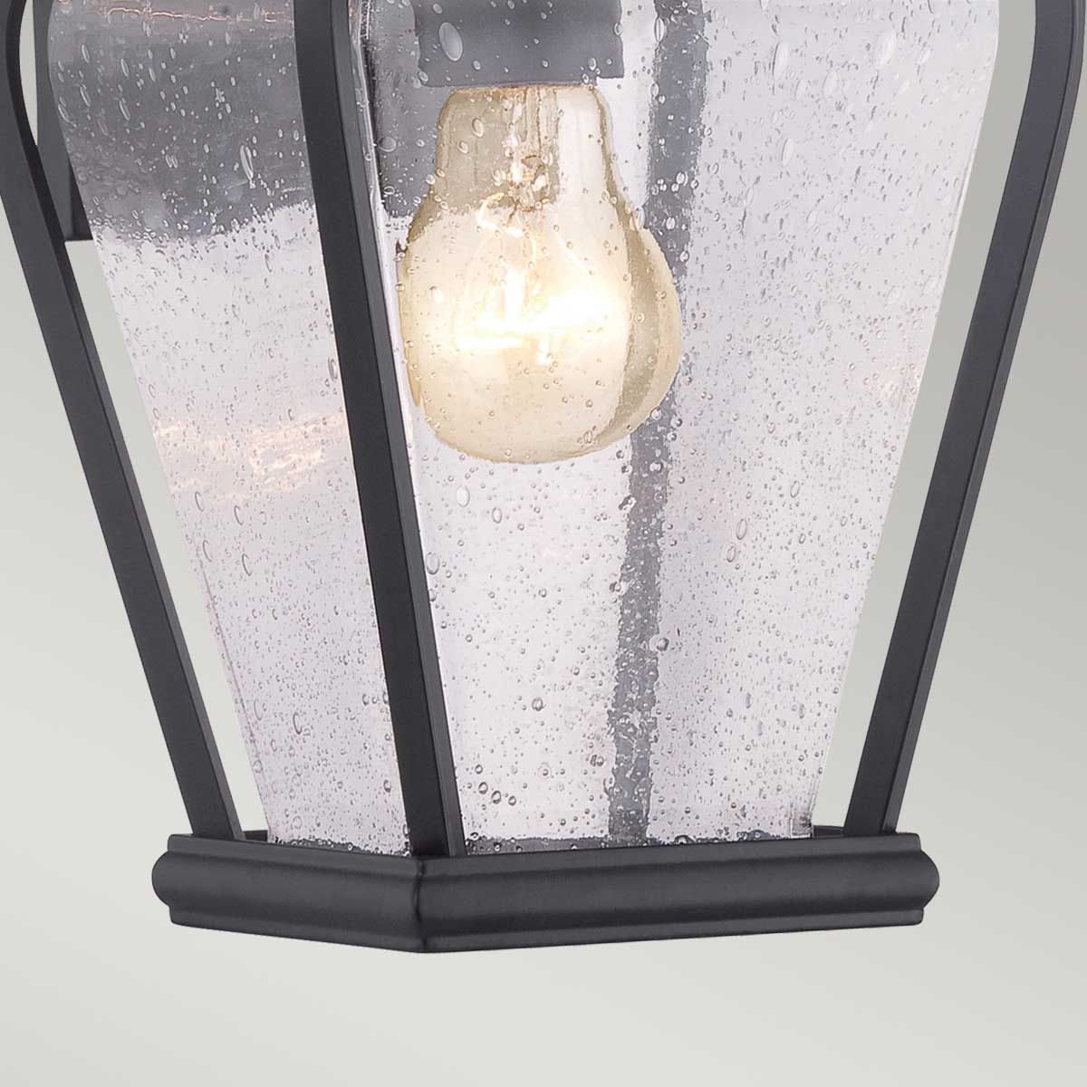 Quoizel Province Single Small Wall Lantern - Mystic Black