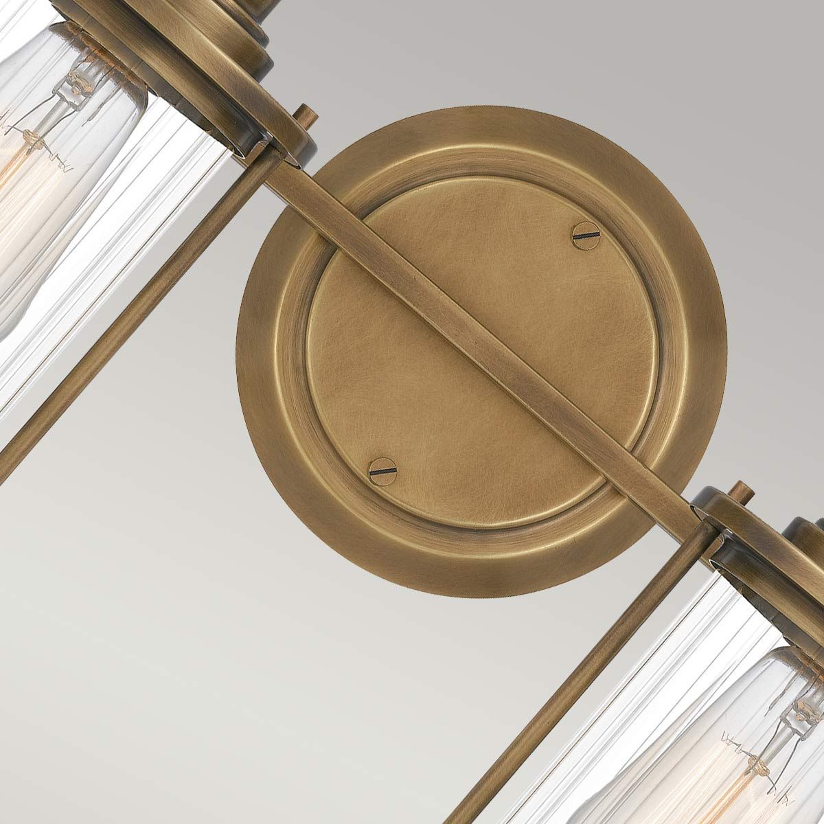 Quoizel Riggs 2 Light Bathroom Wall Light - Weathered Brass