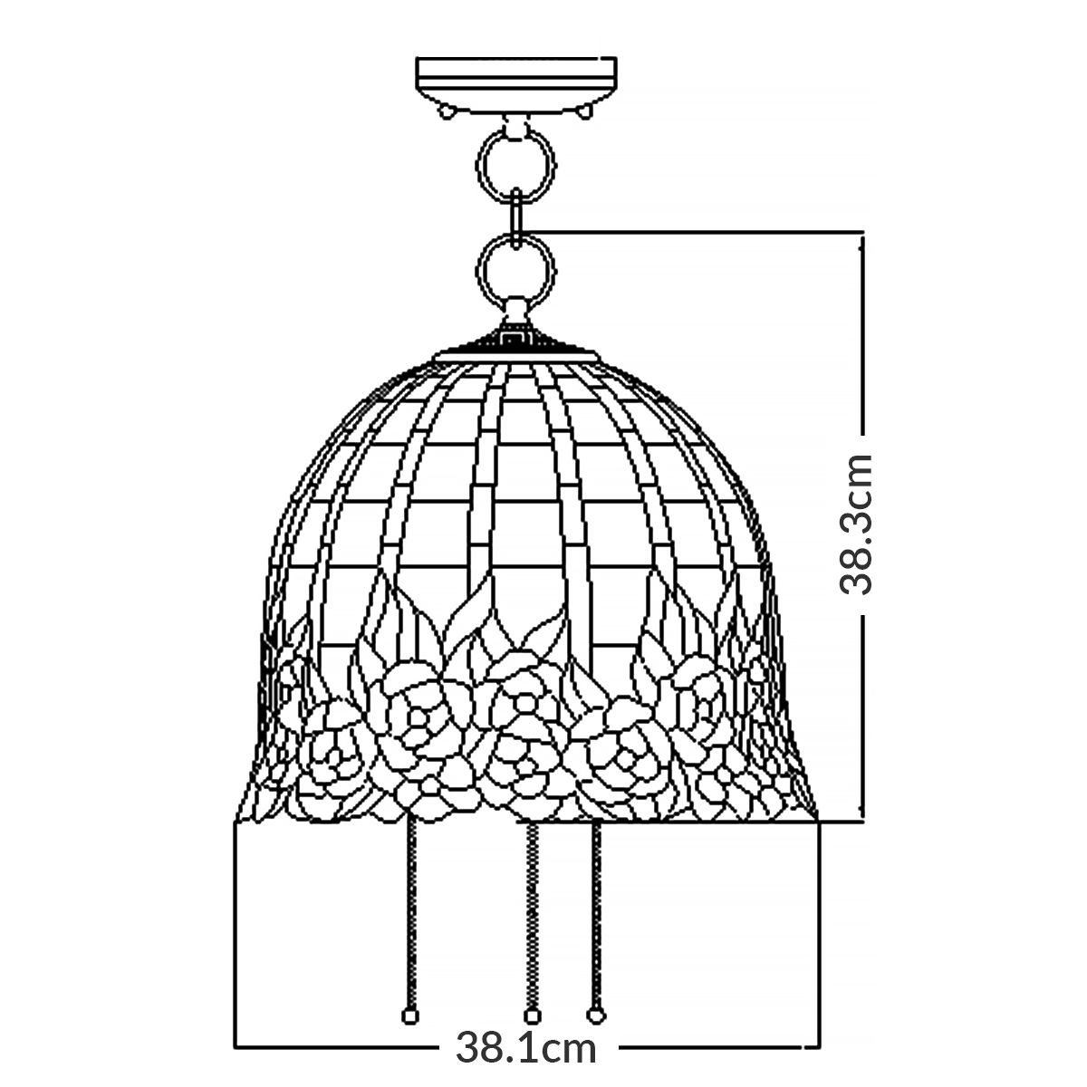 Quoizel Rosecliffe 3 Light Pendant - Imperial Bronze