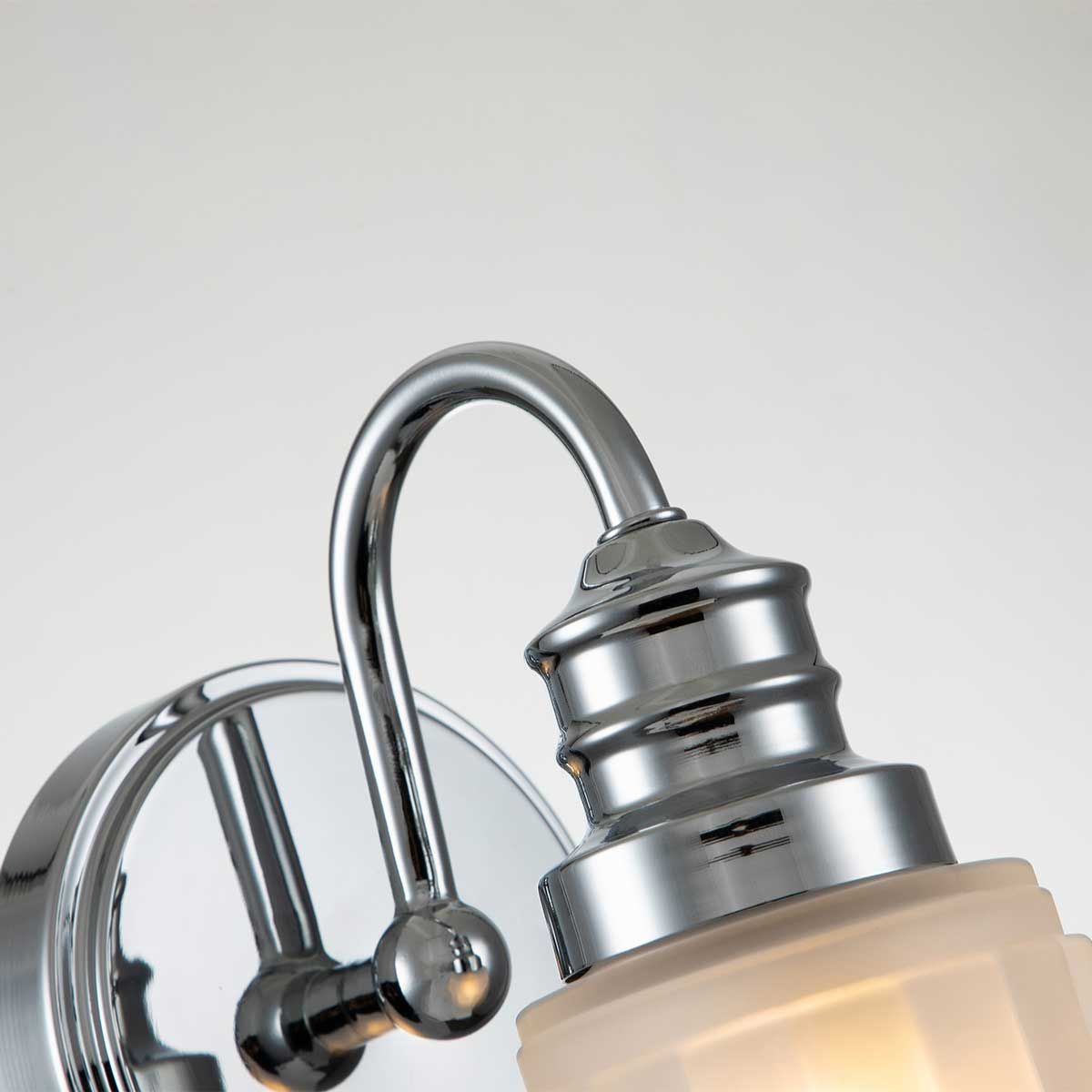 Quoizel Swell Single Bathroom Wall Light - Polished Chrome
