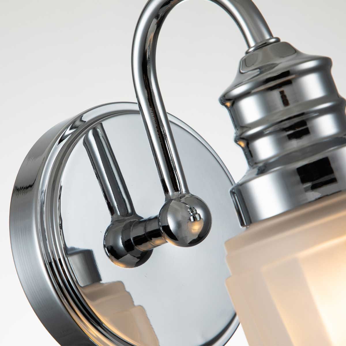 Quoizel Swell Single Bathroom Wall Light - Polished Chrome