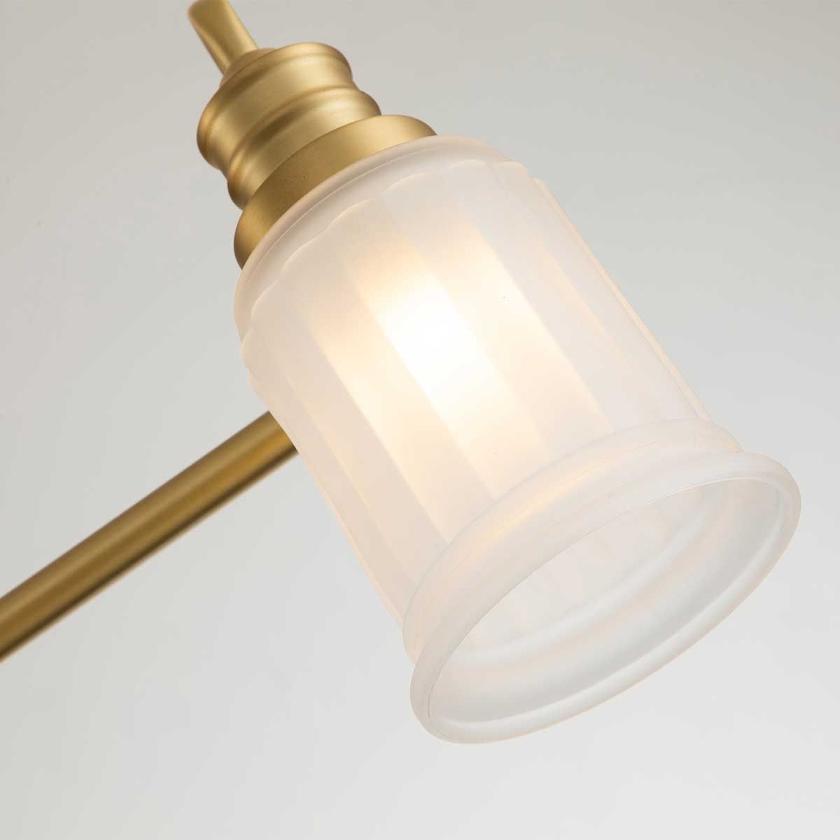 Quoizel Swell 3 Light Bathroom Wall Light - Brushed Brass
