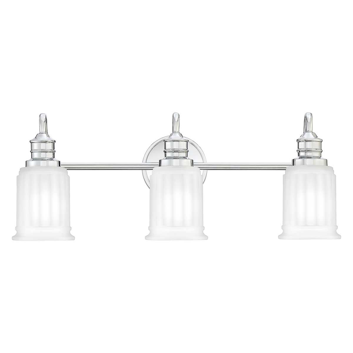 Quoizel Swell 3 Light Bathroom Wall Light - Polished Chrome