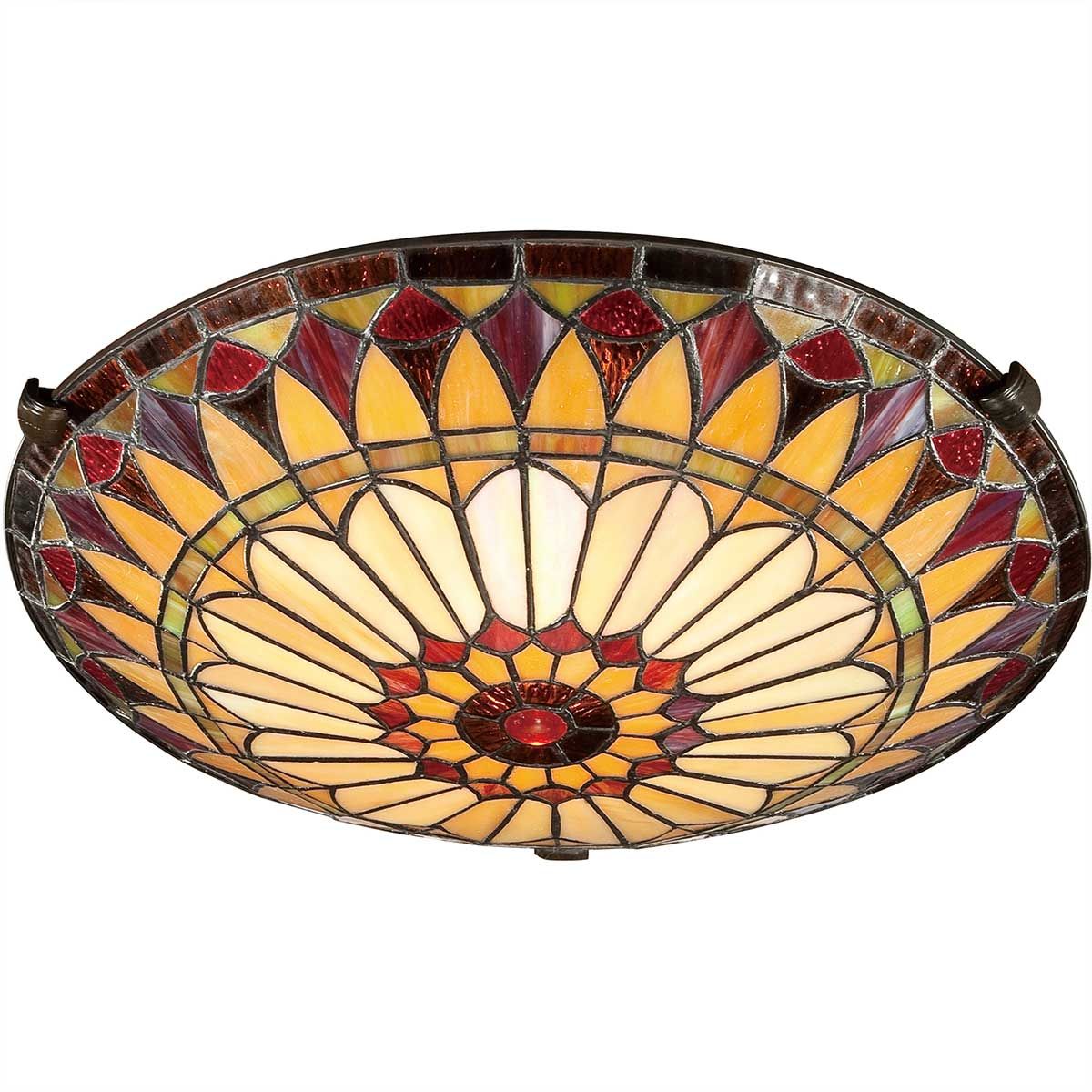 Quoizel West End 2 Light Medium Floating Flush Fitting - Vintage Bronze