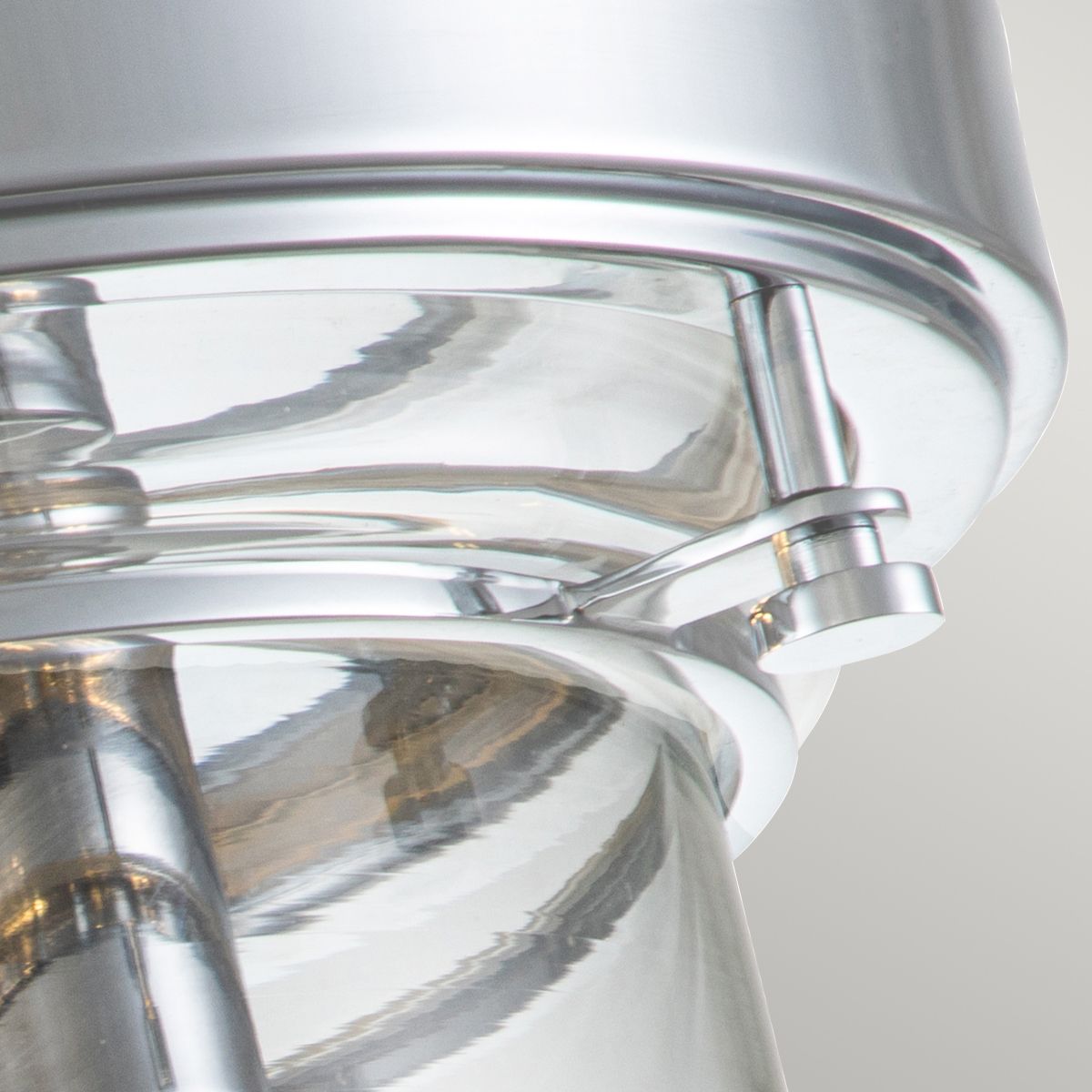 Quoizel Whistling 3 Light Bathroom Flush Fitting - Polished Chrome
