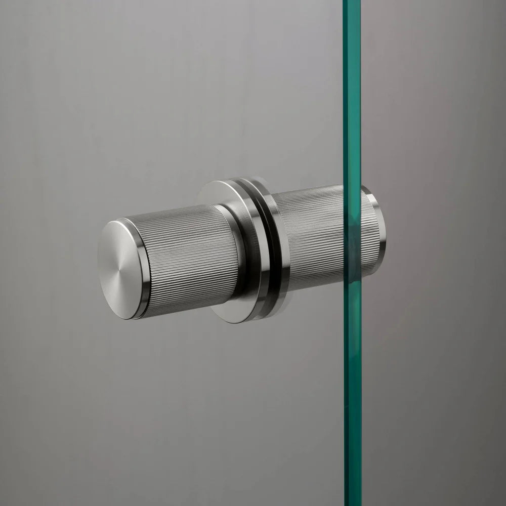 Buster + Punch Door Knob - Fixed - Double-Sided - Linear Knurl