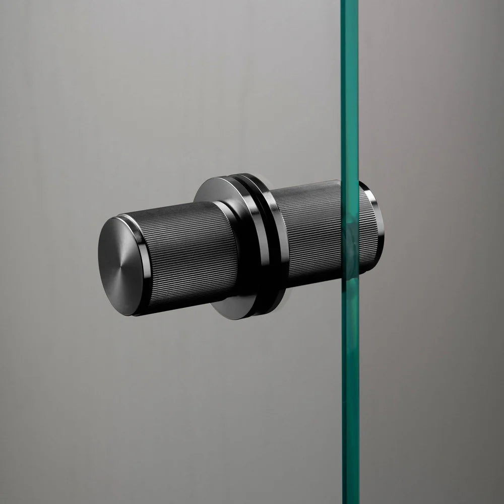 Buster + Punch Door Knob - Fixed - Double-Sided - Linear Knurl
