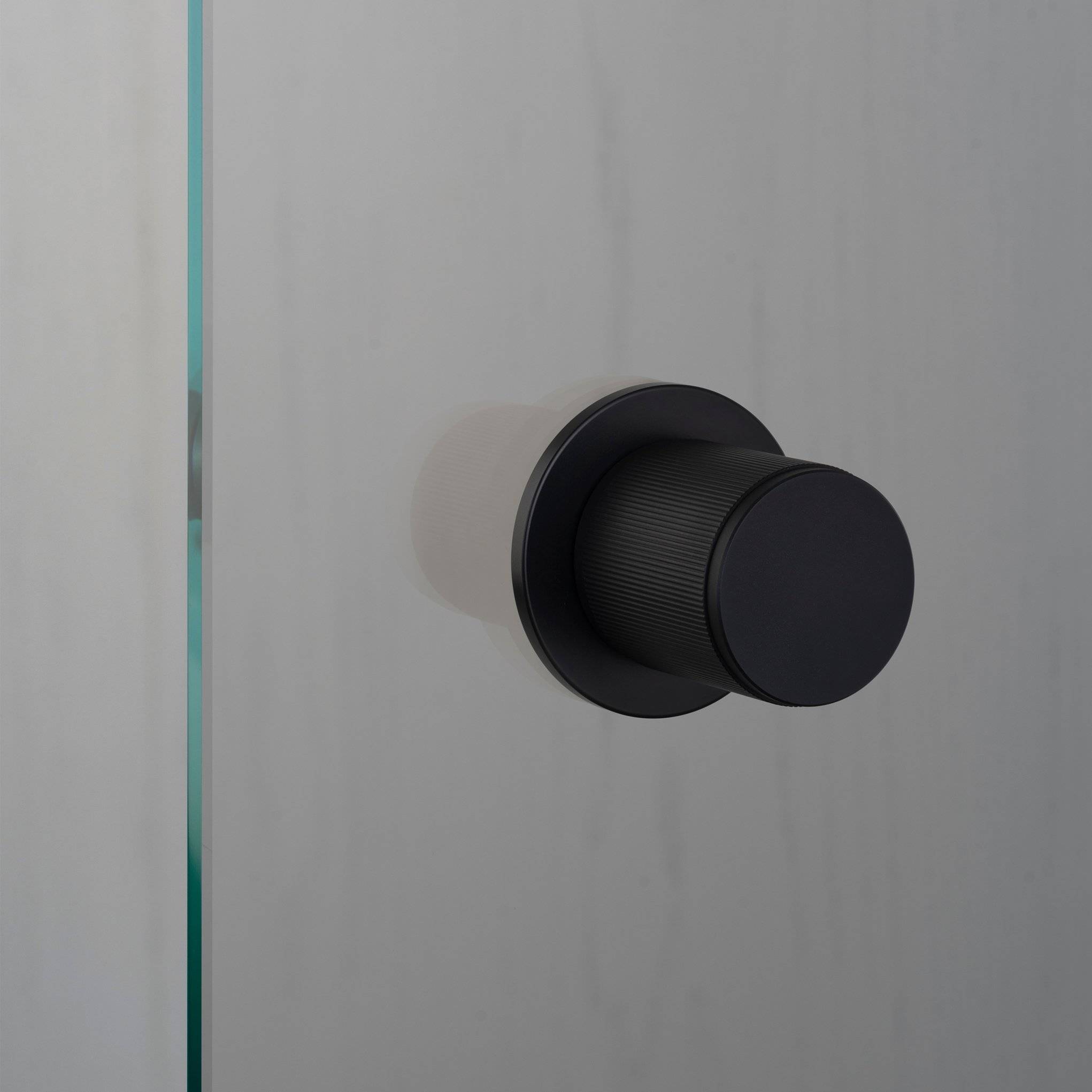 Buster + Punch Door Knob - Fixed - Single-Sided - Linear Knurl