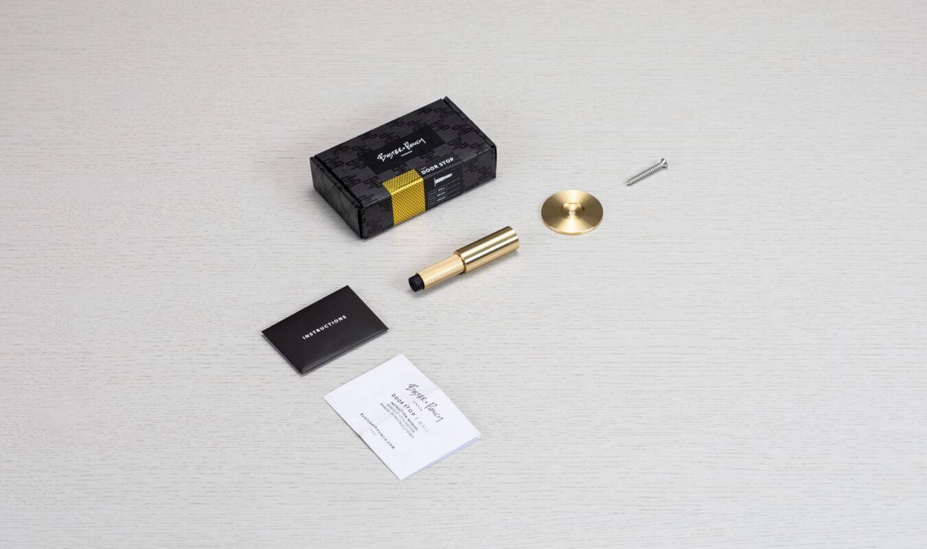 Buster + Punch Door Stop - Wall - Cross Knurl