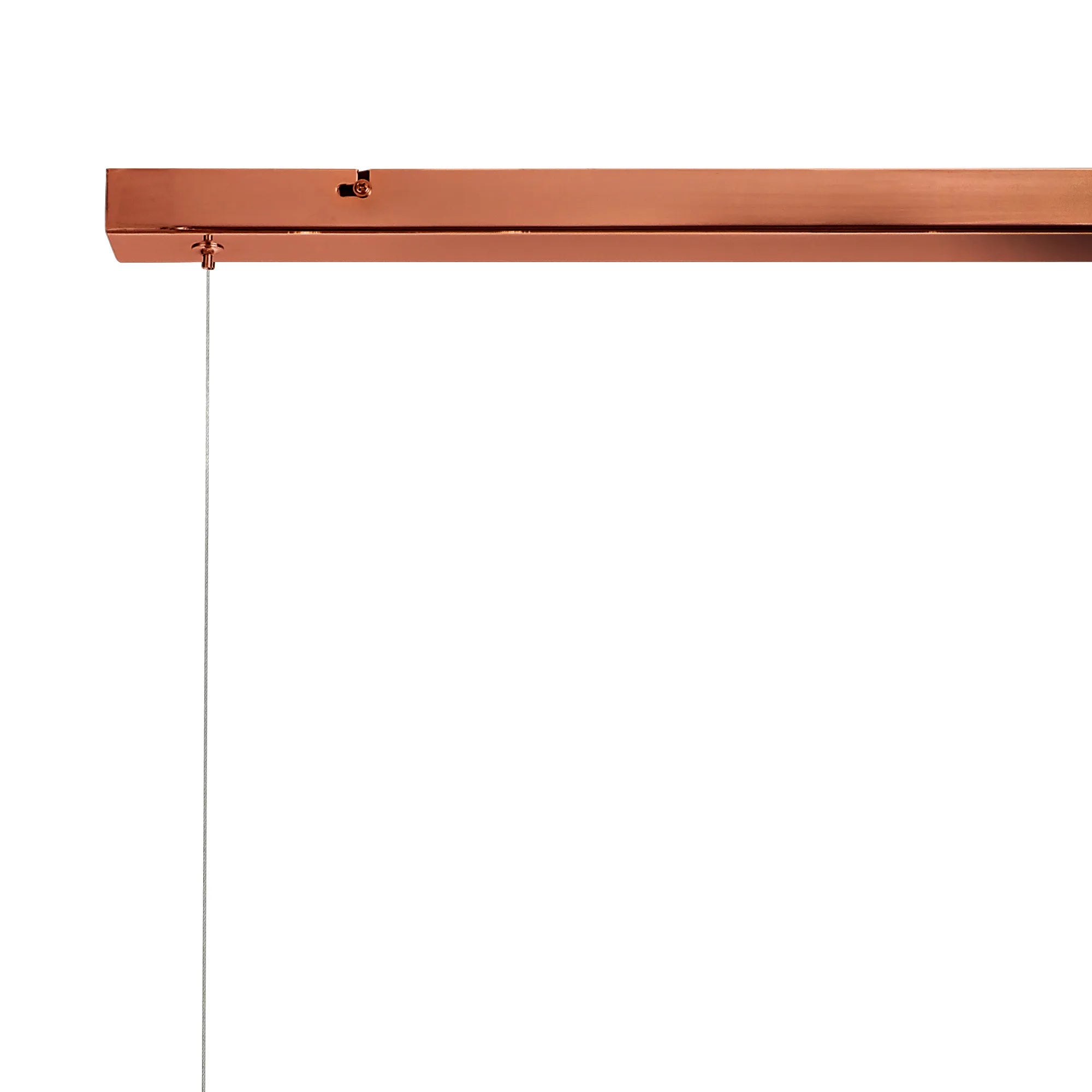 Fabula Roding 7 Light Linear Pendant - Antique Copper, Opal & Copper Glass