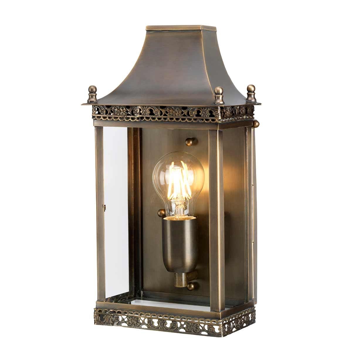 Elstead Regents Park Single Wall Lantern - Aged Brass