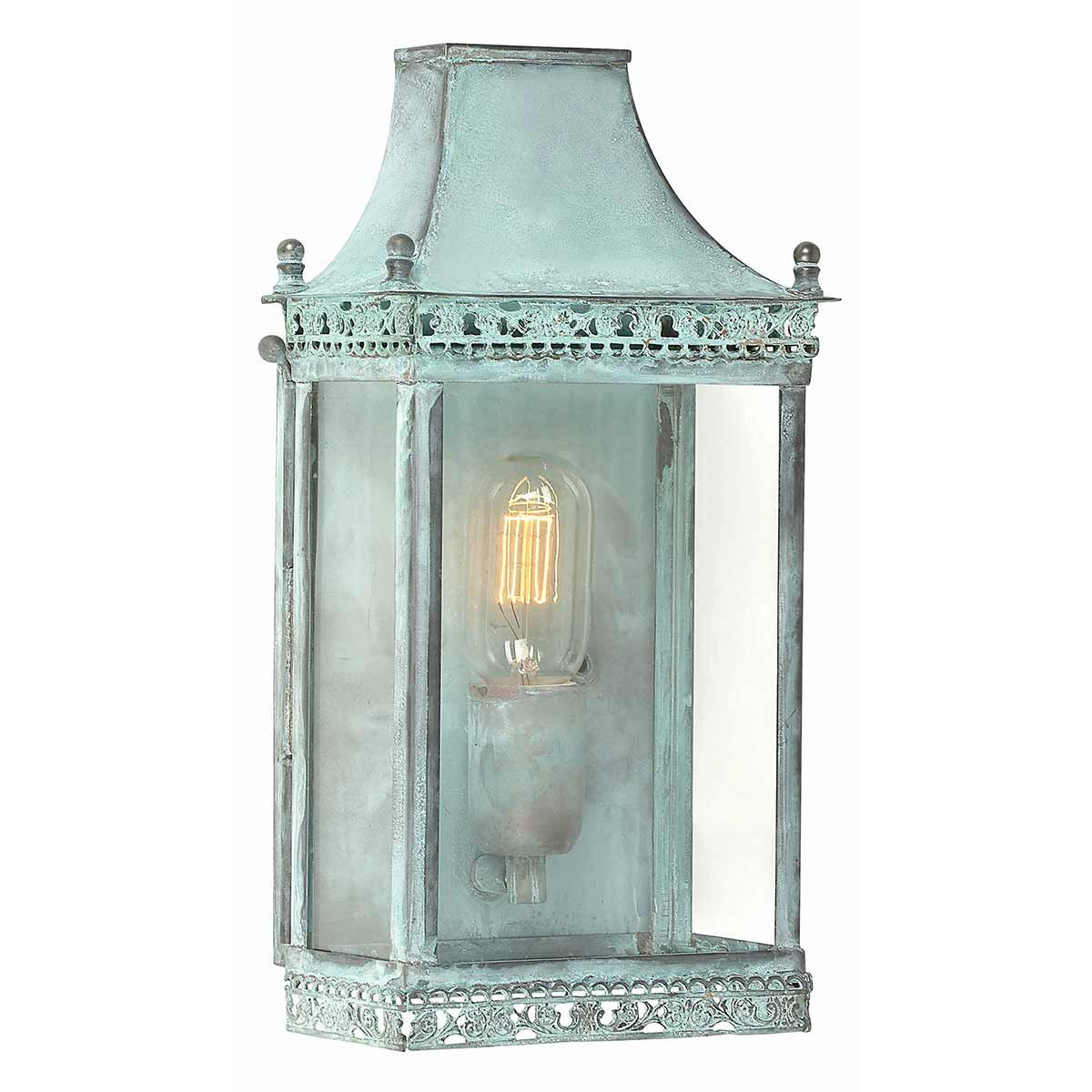Elstead Regents Park Single Wall Lantern - Verdigris