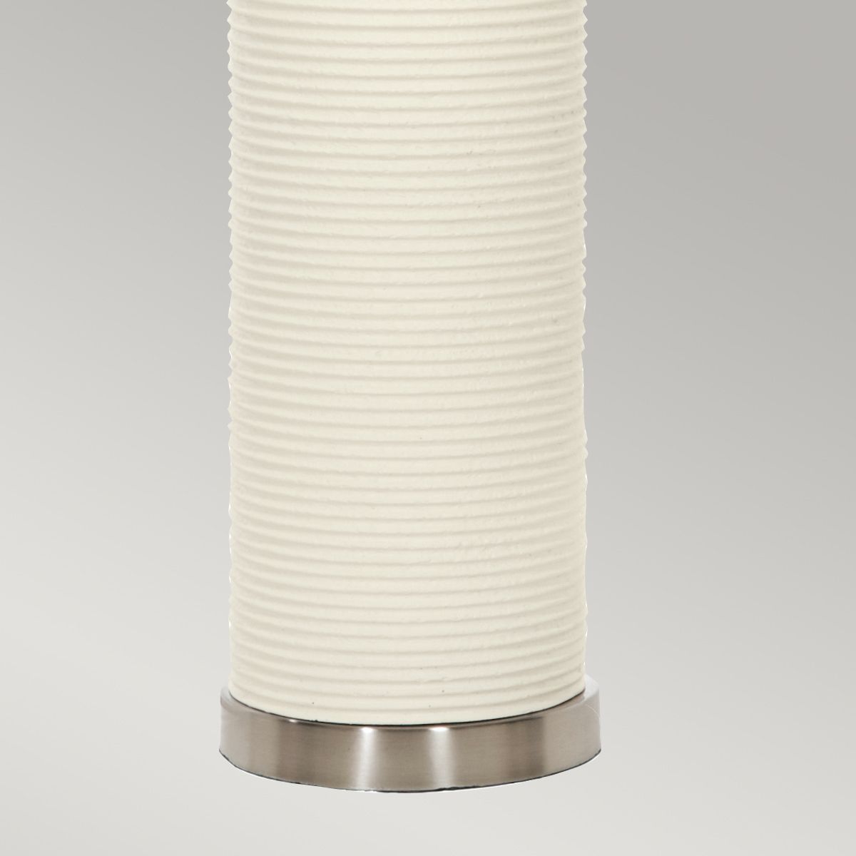 Elstead Ripple 1 Light Table Lamp - White with Black Shade