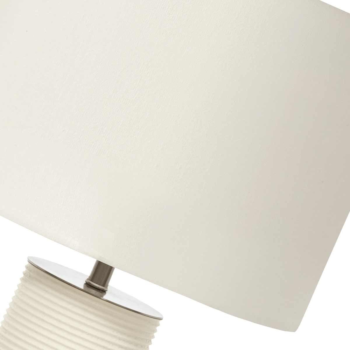 Elstead Ripple Single Table Lamp - White