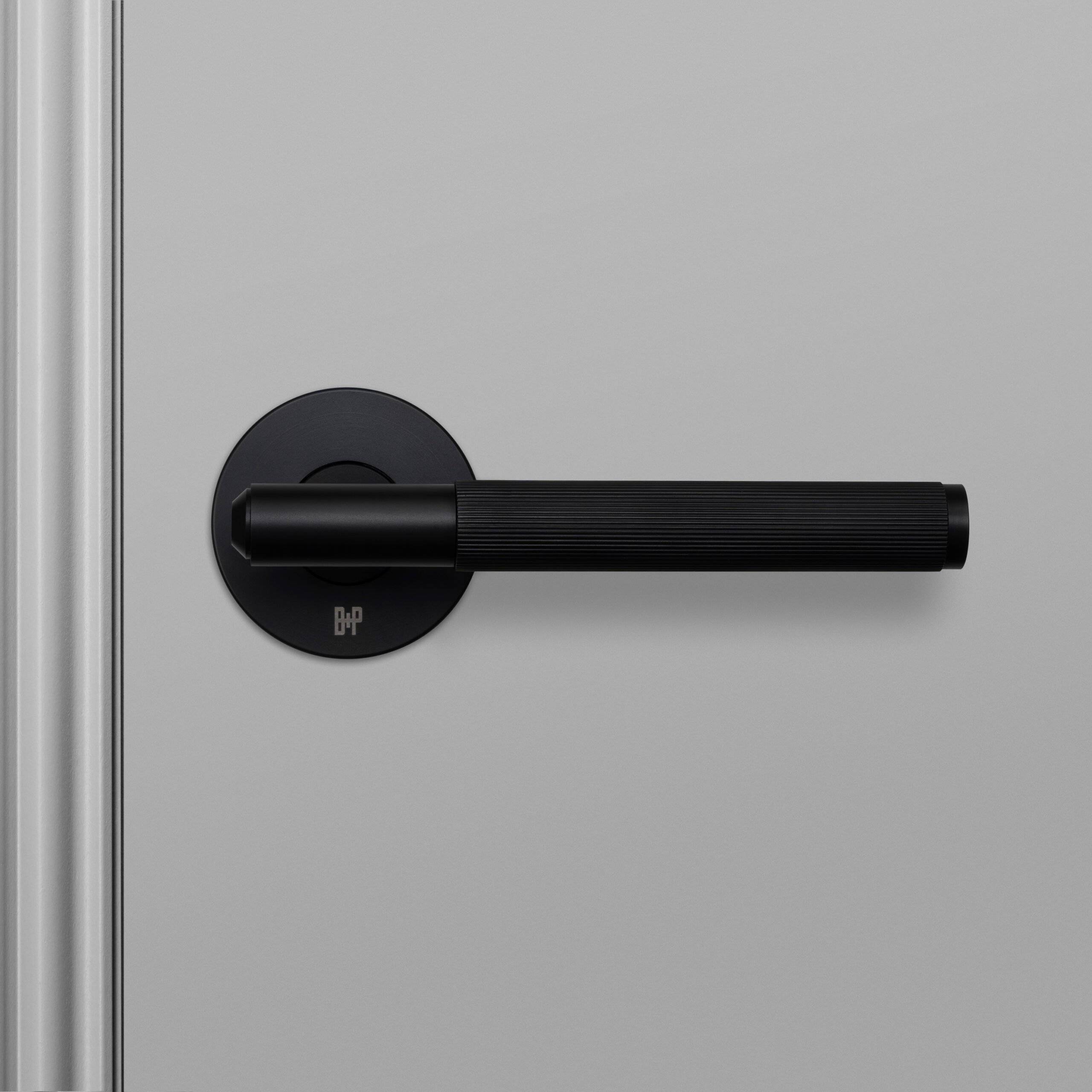 Buster + Punch Door Handle - Fixed - Single-Sided - Linear Knurl