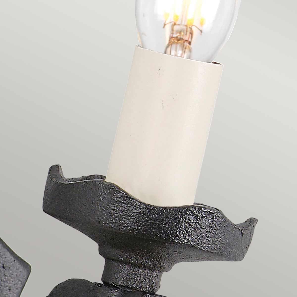 Elstead Rectory Single Wall Light - Black