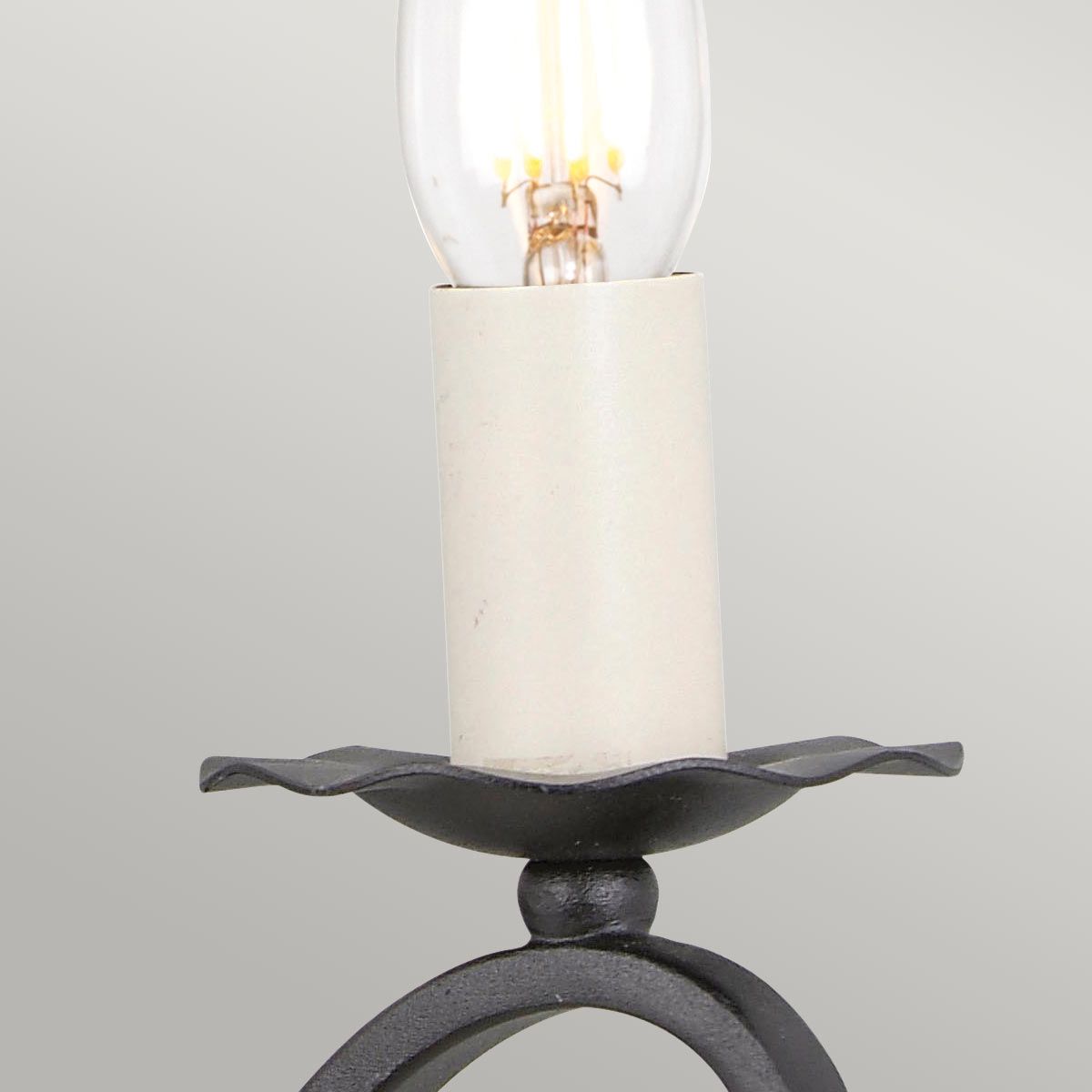 Elstead Rectory Swirl 2 Light Wall Light - Black