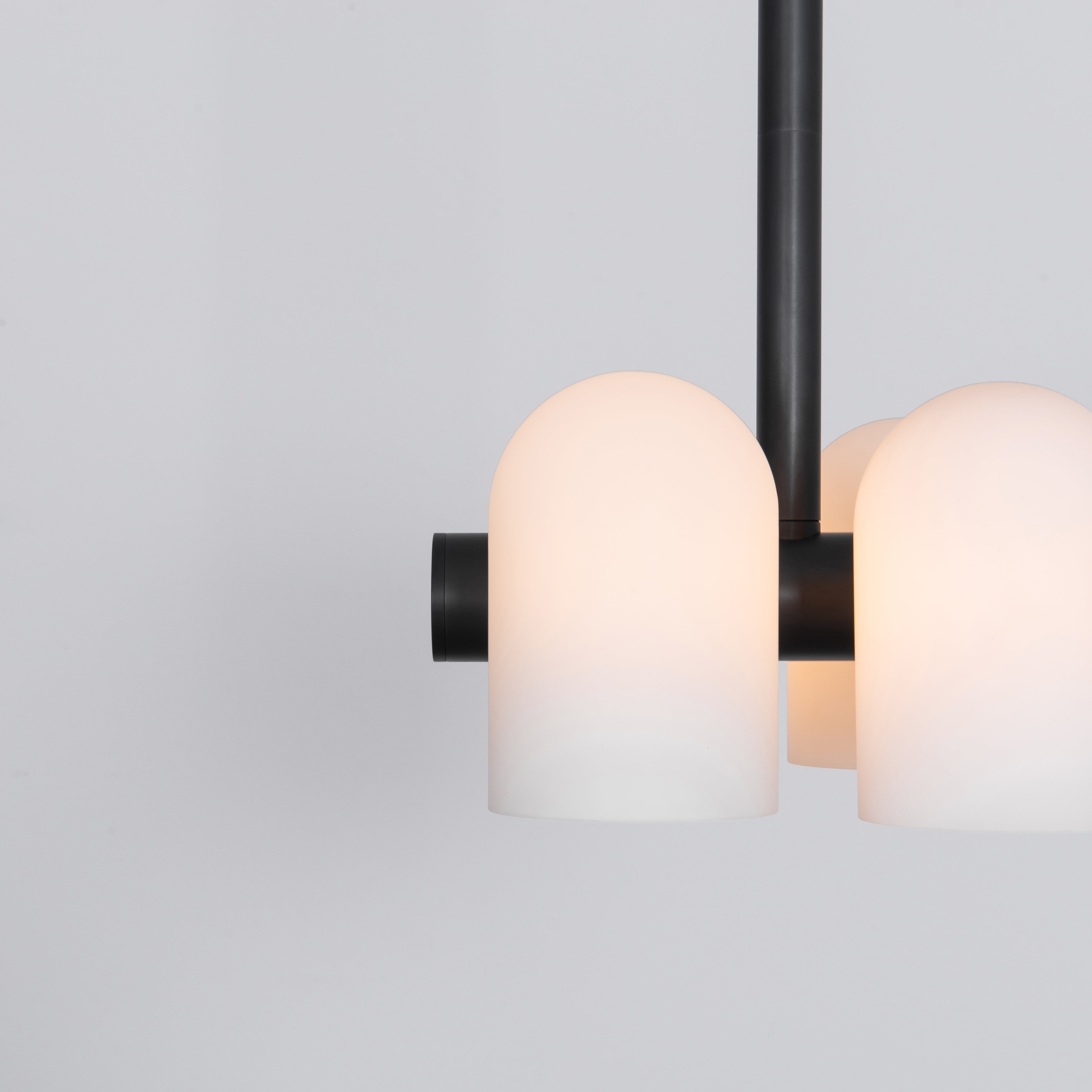 Schwung Odyssey 4 Light Pendant - Opal Mat Glass