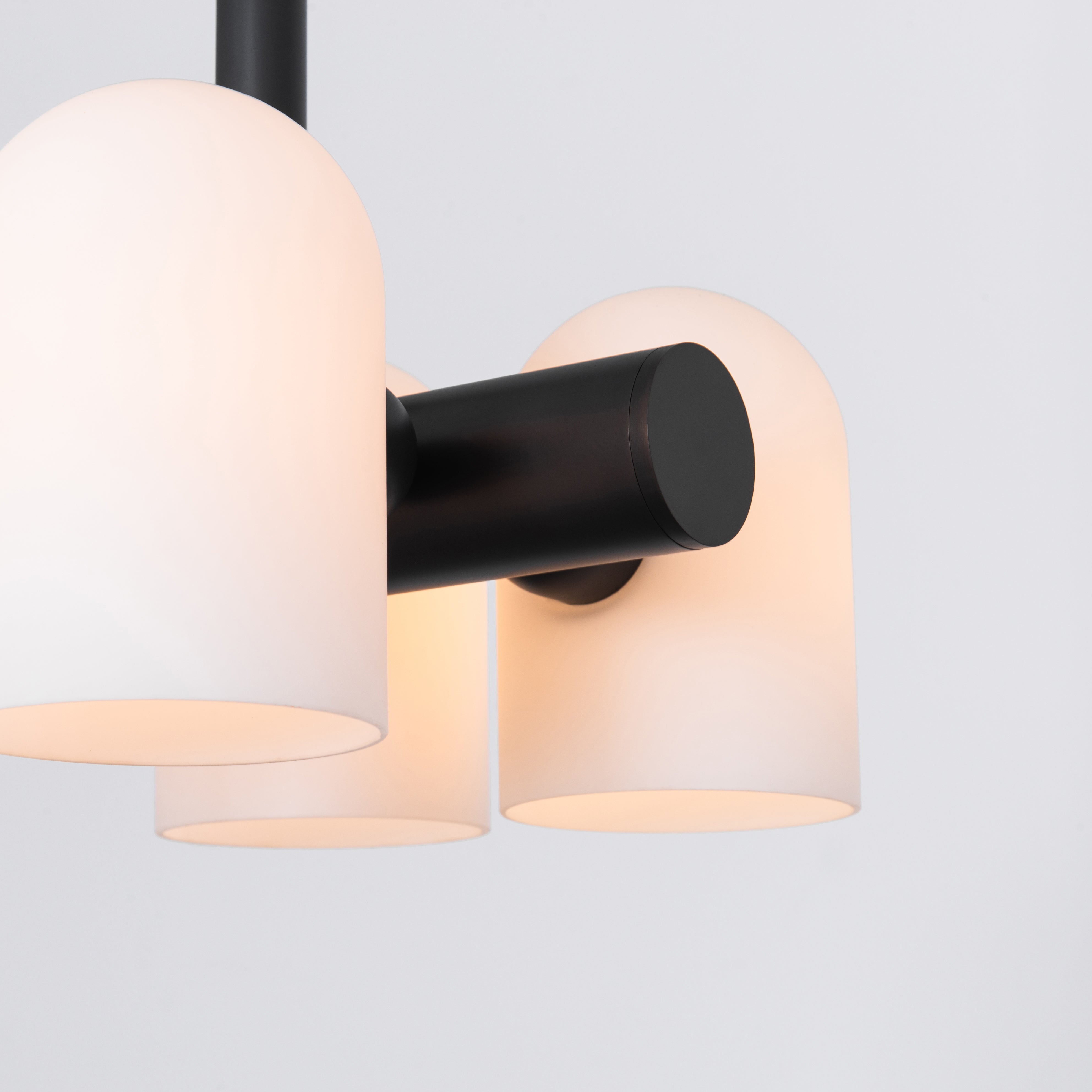Schwung Odyssey 4 Light Pendant - Opal Mat Glass