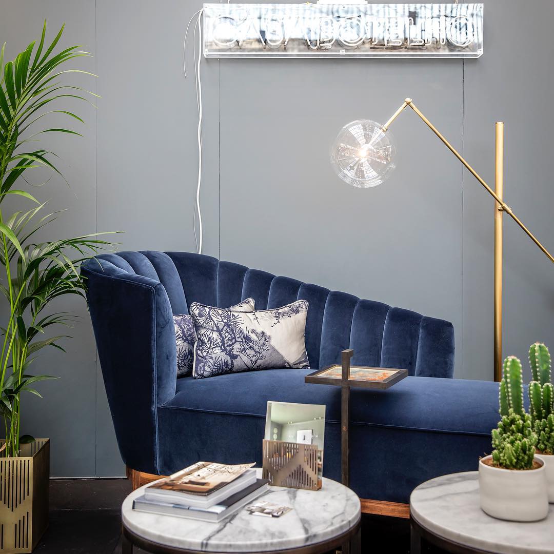 Schwung Milan 1 Arm Floor Lamp - Transparent Glass