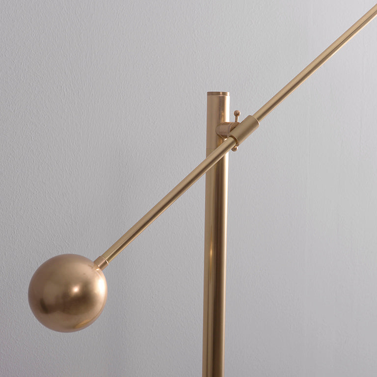 Schwung Milan 1 Arm Floor Lamp - Transparent Glass