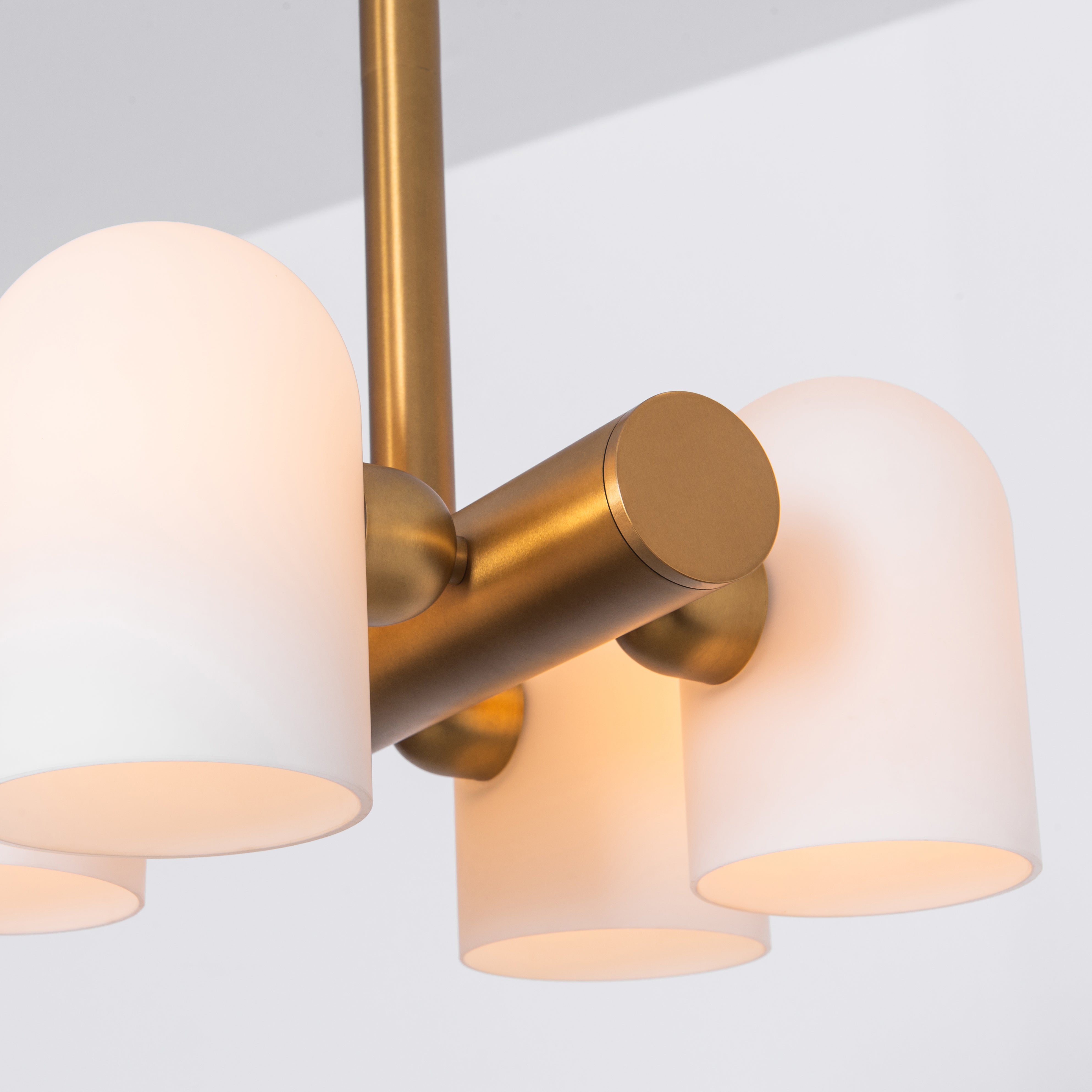 Schwung Odyssey 4 Light Pendant - Opal Mat Glass