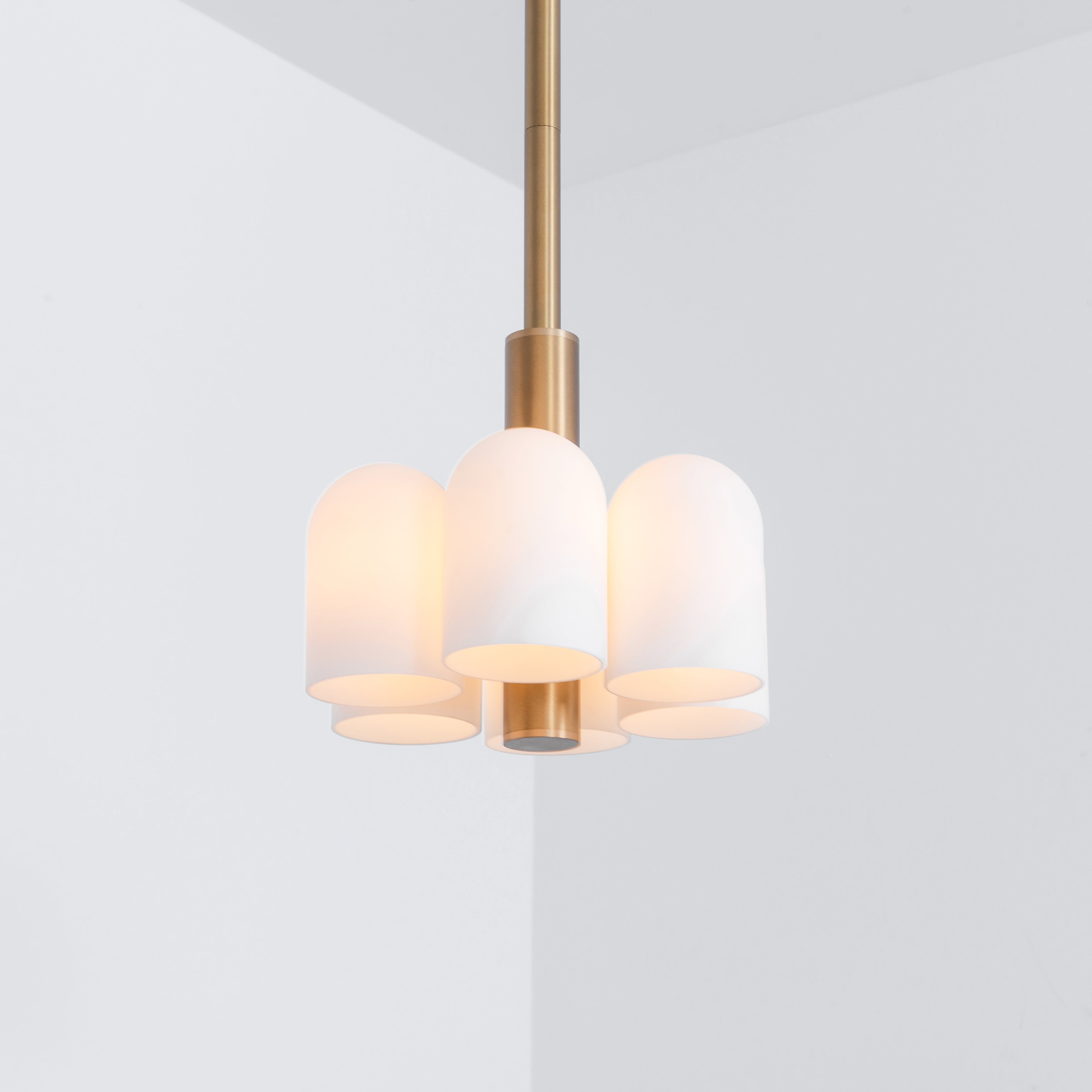 Schwung Odyssey 6 Light Pendant - Opal Mat Glass