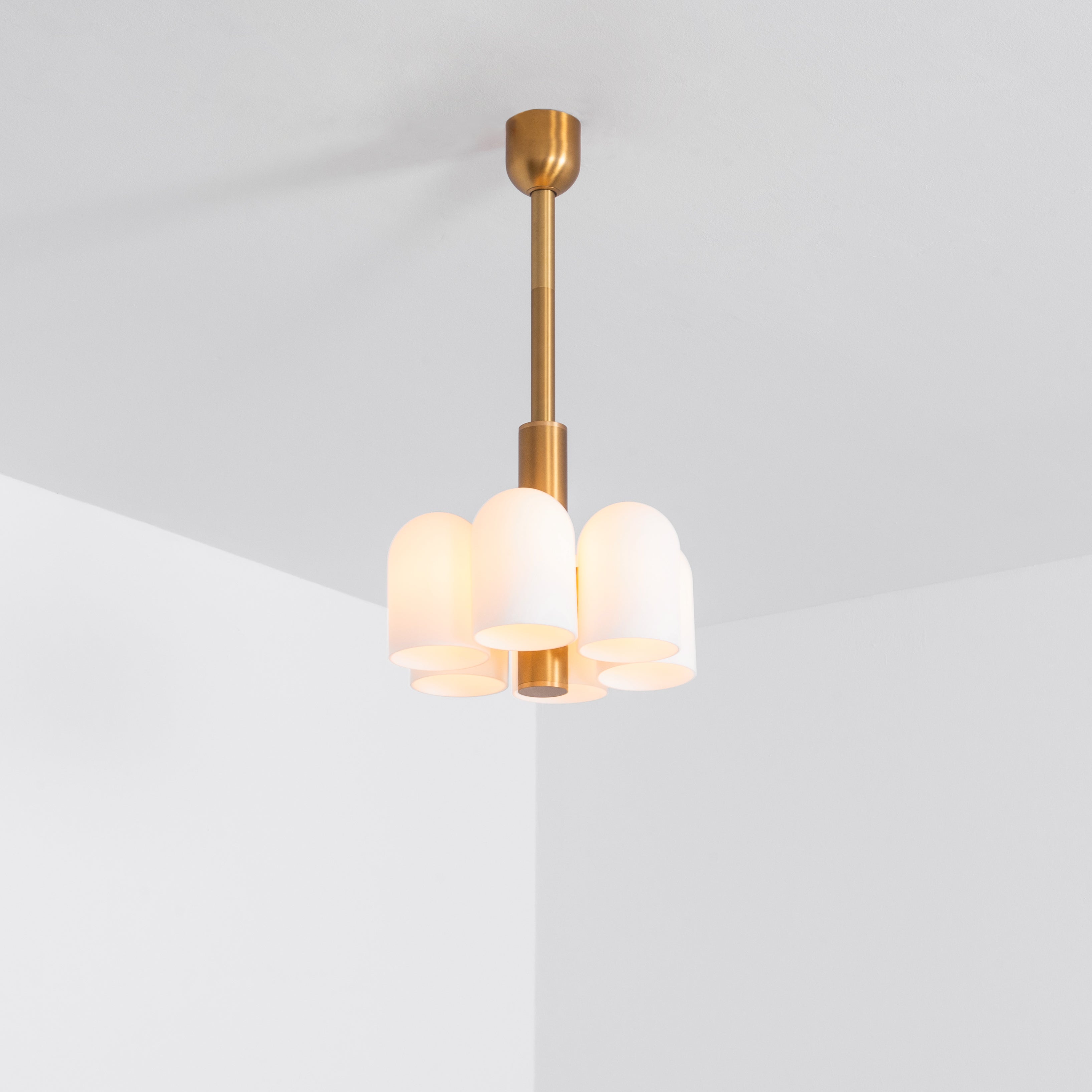 Schwung Odyssey 6 Light Pendant - Opal Mat Glass