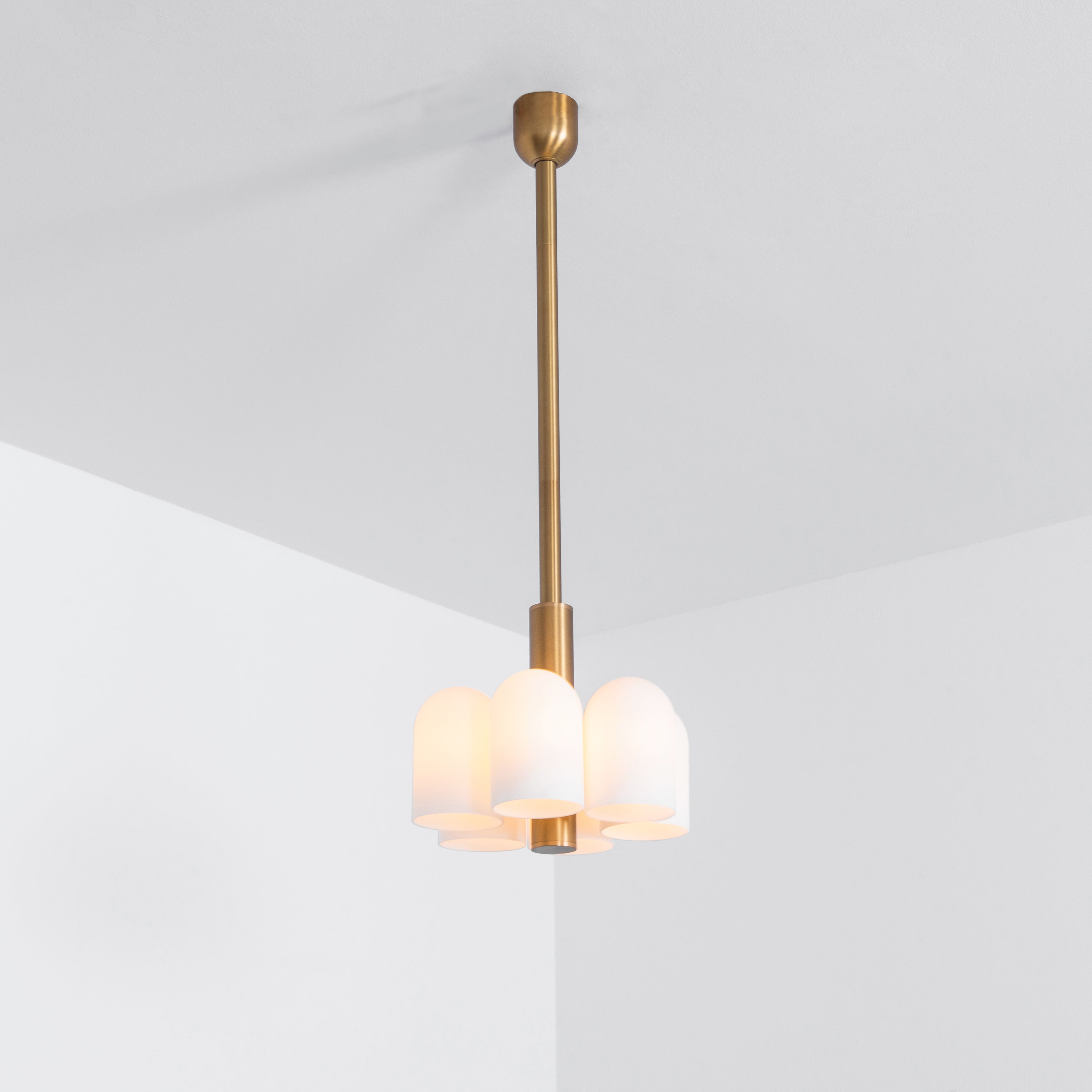 Schwung Odyssey 6 Light Pendant - Opal Mat Glass