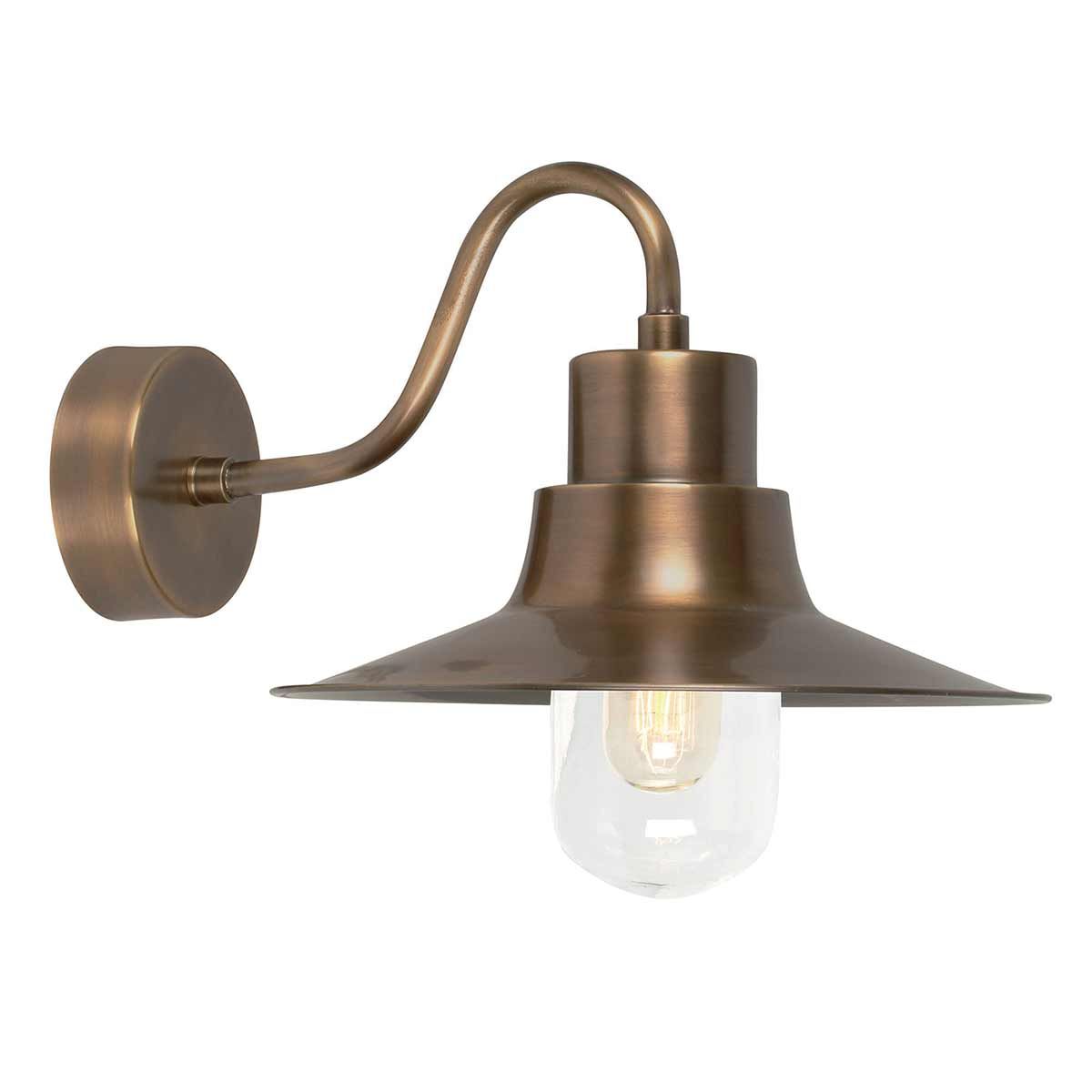 Elstead Sheldon Single Wall Lantern - Aged Brass