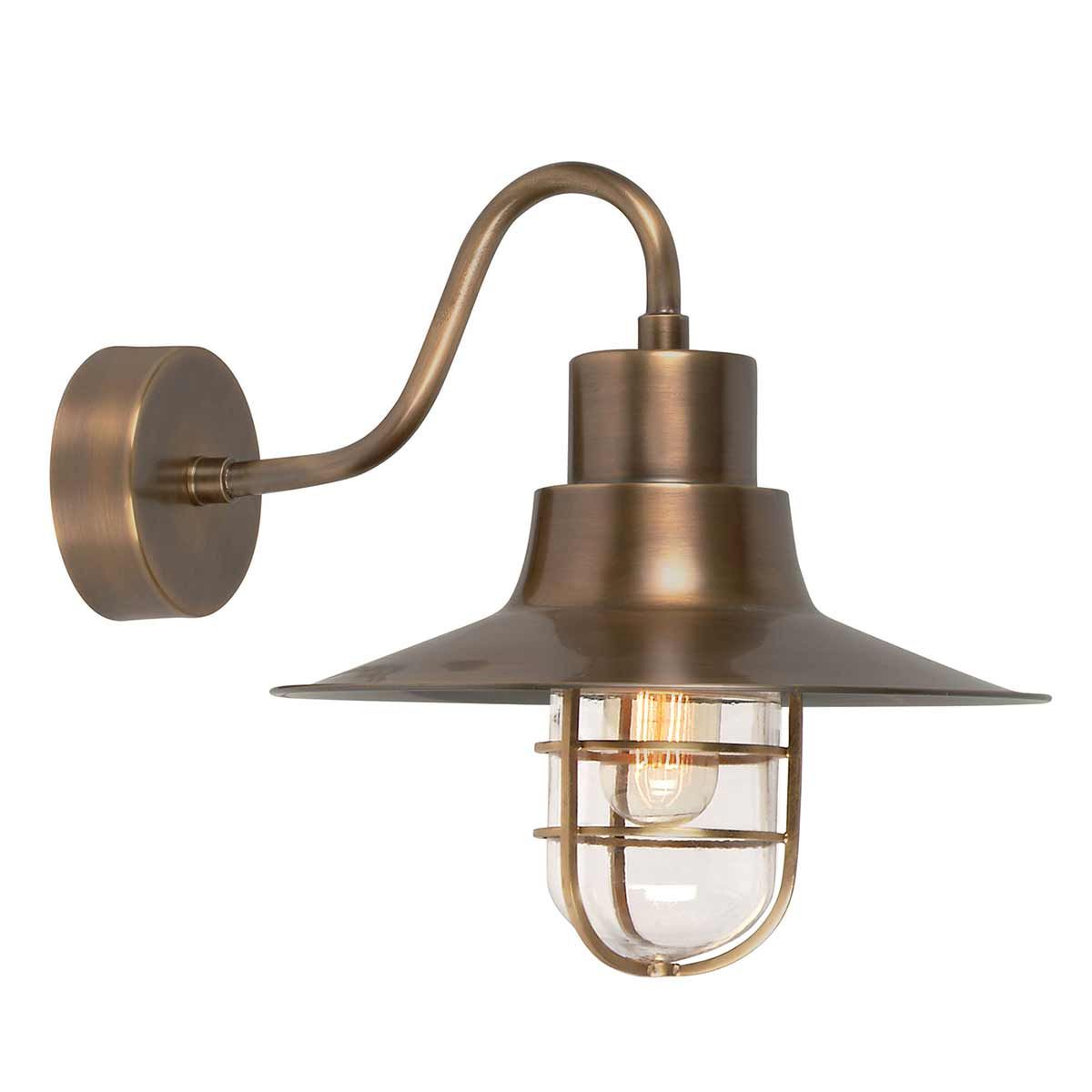 Elstead Sheldon Single Wall Lantern - Aged Brass