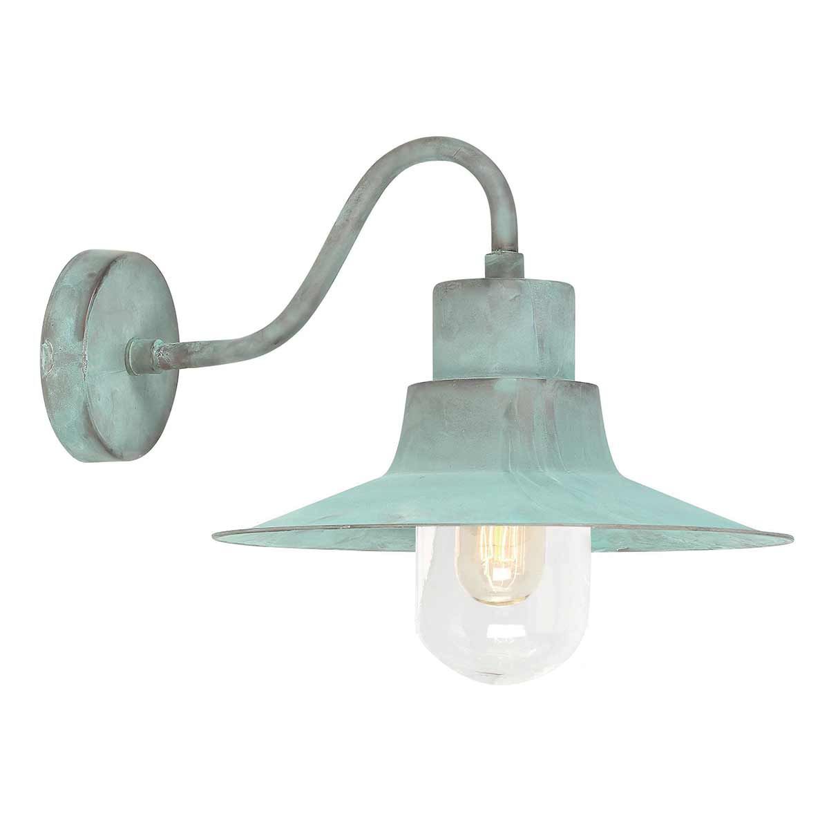Elstead Sheldon Single Wall Lantern - Verdigris