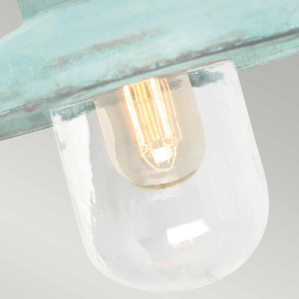 Elstead Somerton Single Wall Lantern - Verdigris