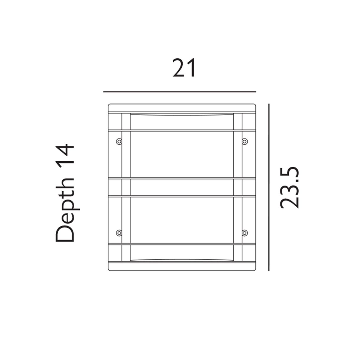 Norlys Stockholm Single Flush Fitting - Galvanised with Opal Glass