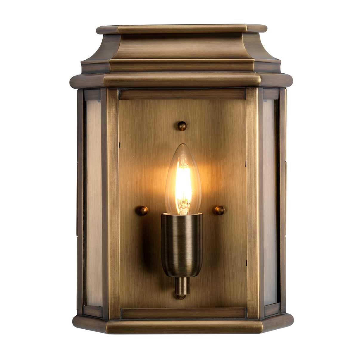 Elstead St Martins Single Wall Lantern - Aged Brass