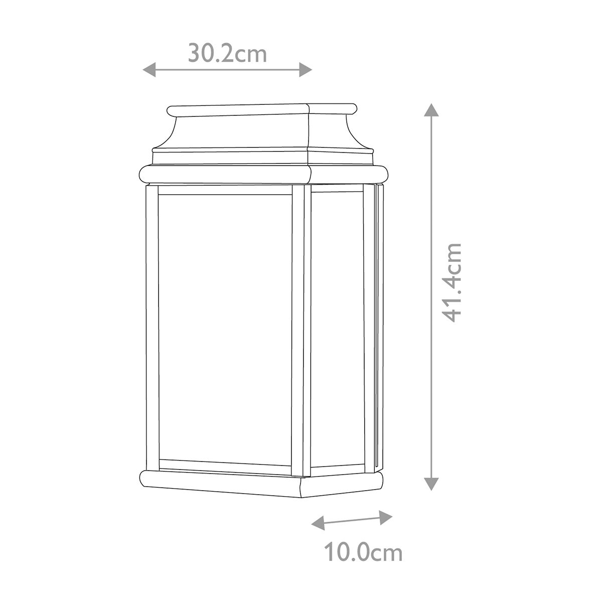 Elstead St Martins 2 Light Large Wall Lantern - Aged Brass