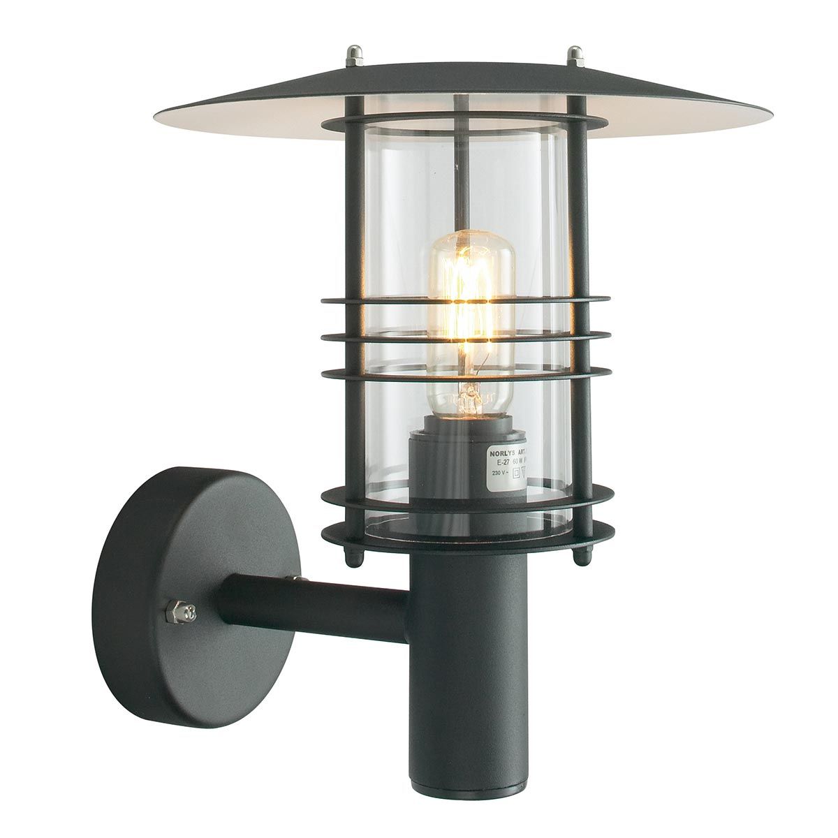 Norlys Stockholm Single Wall Lantern - Black