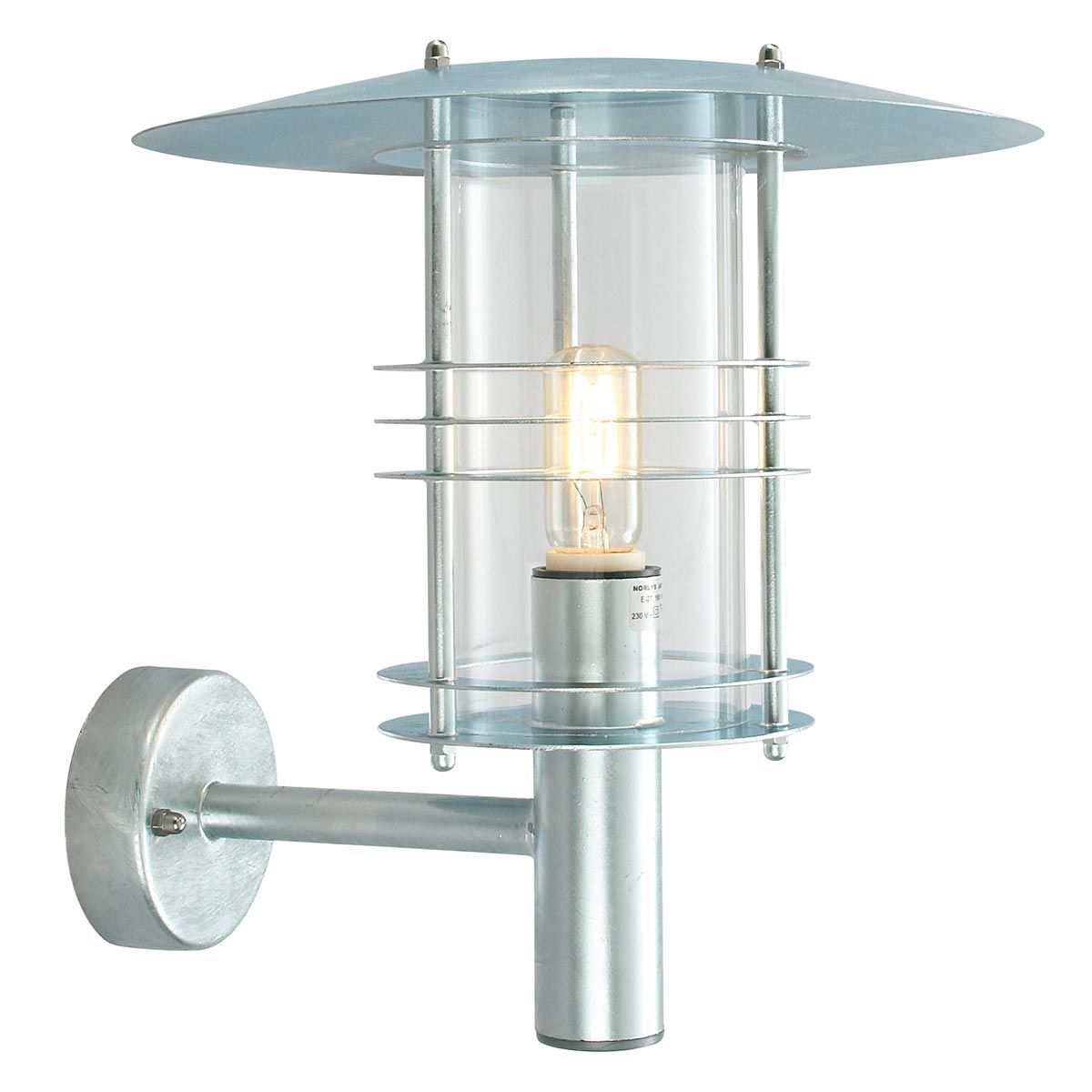 Norlys Stockholm Grande Single Wall Lantern - Galvanised