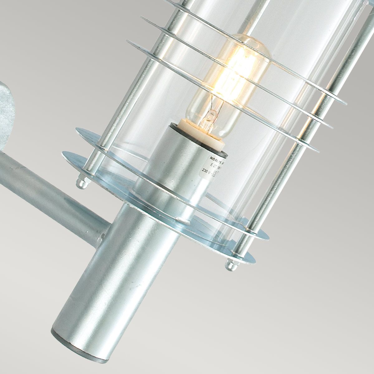 Norlys Stockholm Grande Single Wall Lantern - Galvanised