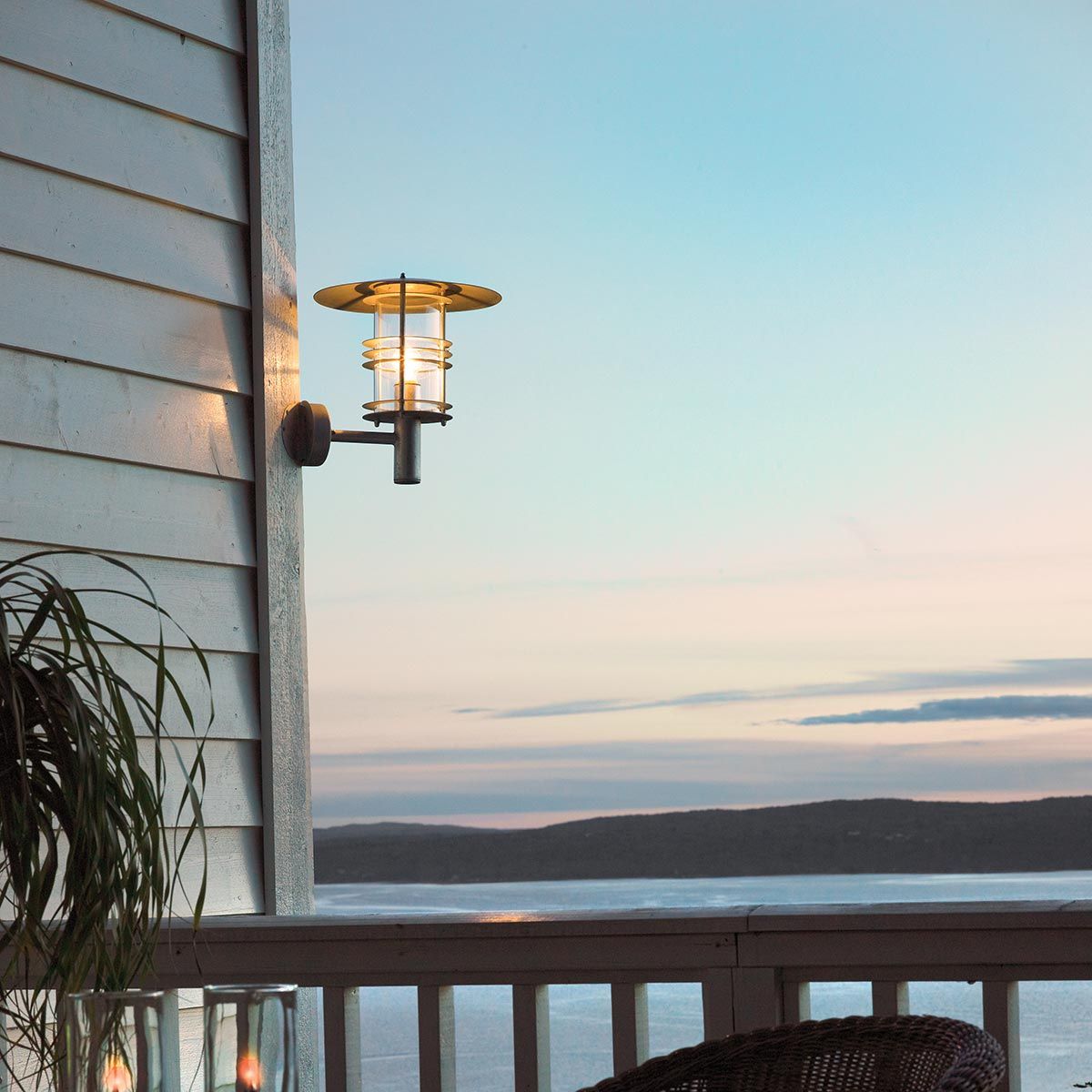 Norlys Stockholm Grande Single Wall Lantern - Galvanised