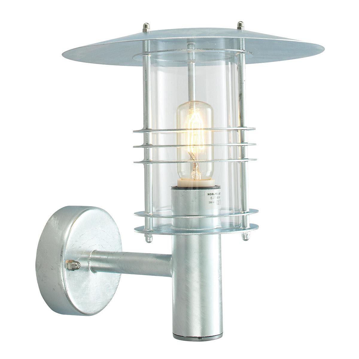 Norlys Stockholm Single Wall Lantern - Galvanised