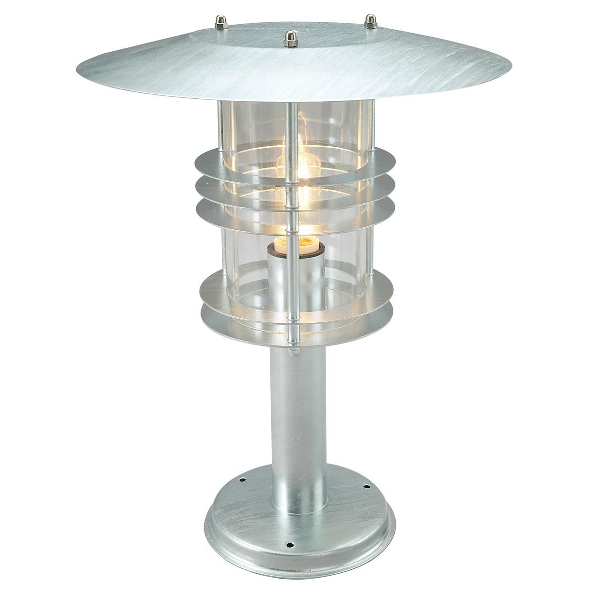 Norlys Stockholm Grande Single Pedestal - Galvanised