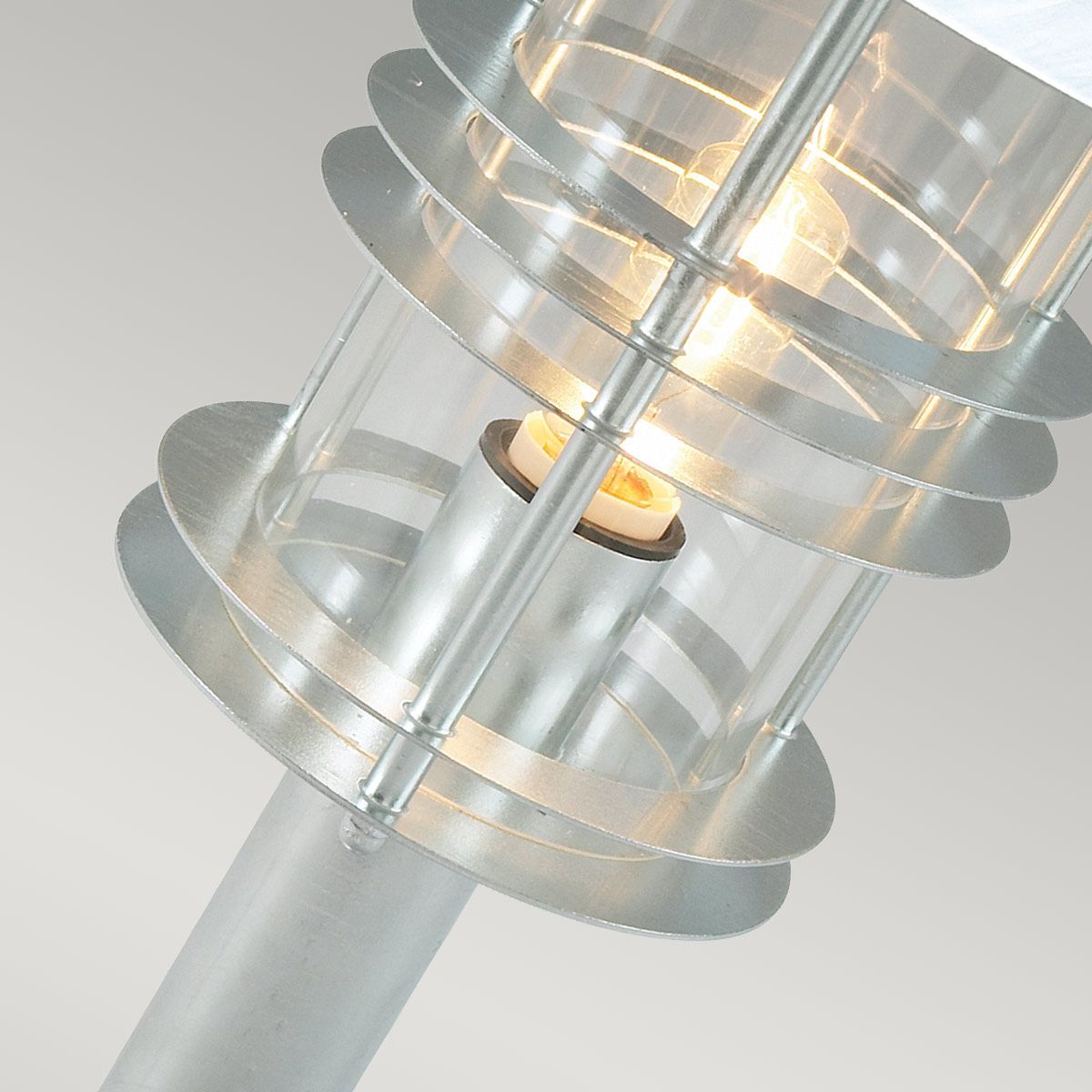 Norlys Stockholm Grande Single Pedestal - Galvanised