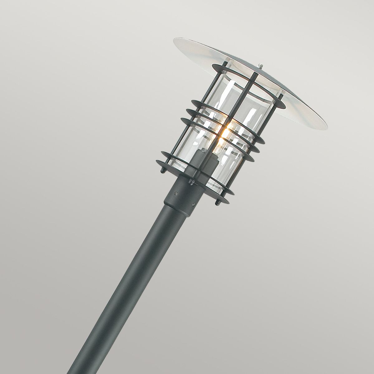 Norlys Stockholm Grande Single Lamp Post - Black