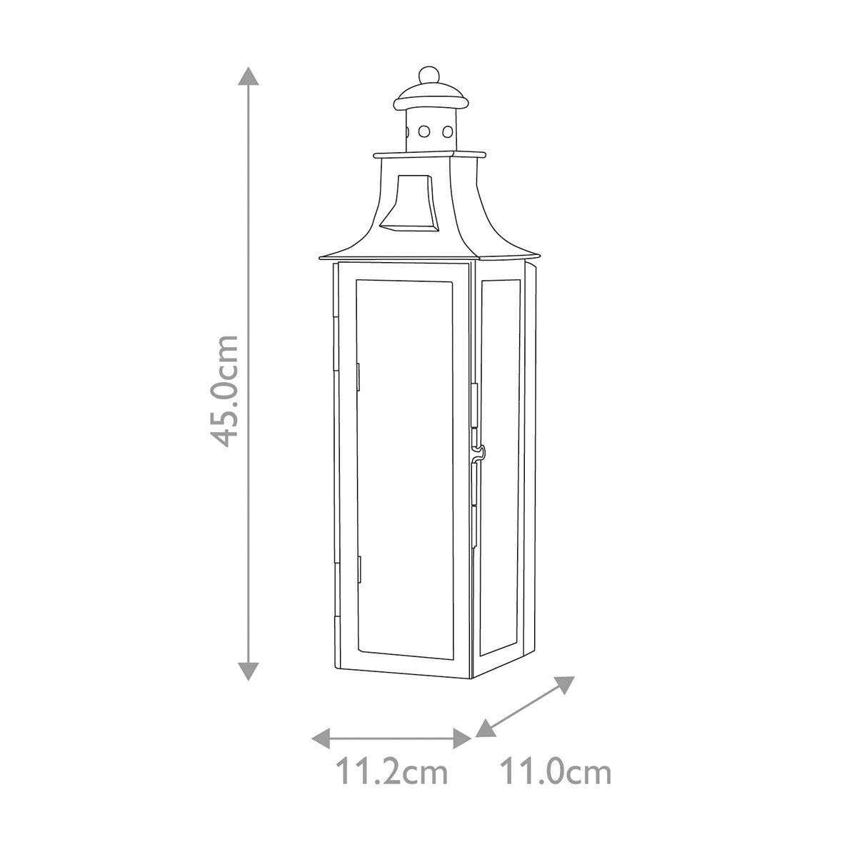 Elstead Stow Single Wall Lantern - Old Bronze